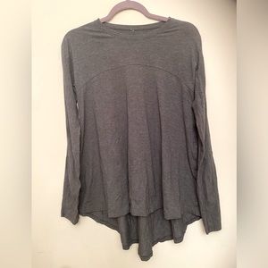 Lululemon Grey Flowy Longsleeve